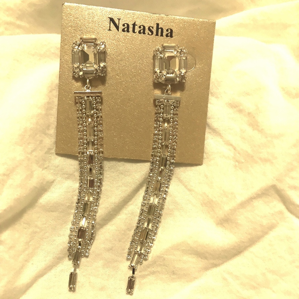 Natasha Rhinestone Fashion Earrings